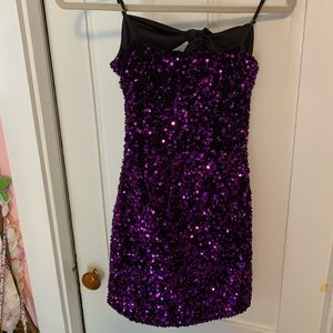 Lucy in the Sky. Purple Sequin. Size XS.